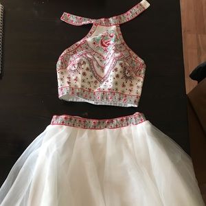 2 piece homecoming dress